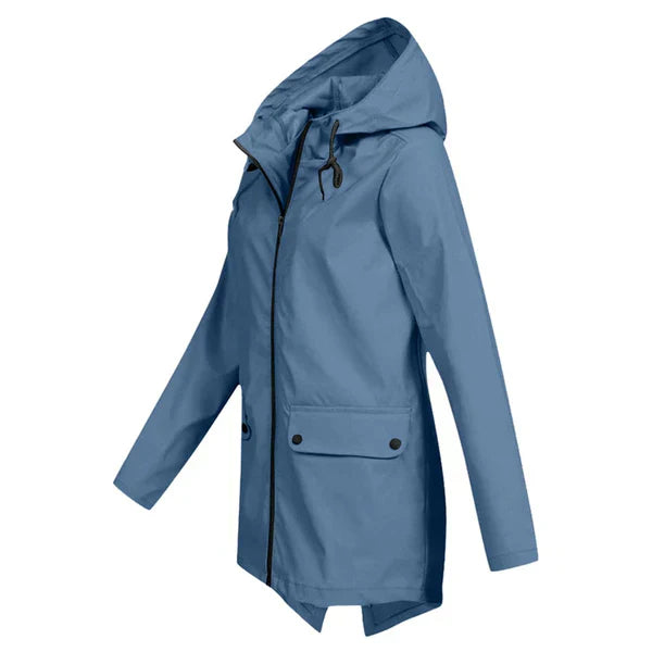 Trendige Damen Regenjacke mit Kapuze - Liora