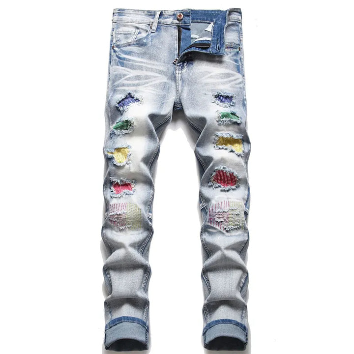 Trendige zerrissene Herrenjeans - Jaxon