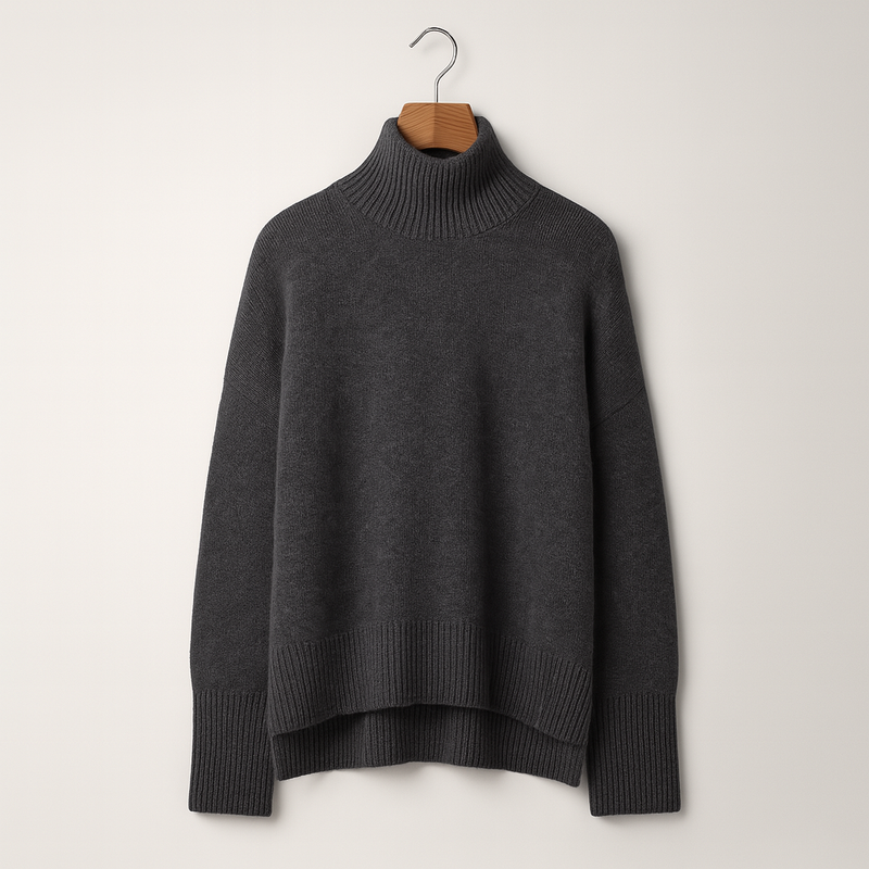 Luxuriöser Kaschmir-Rollkragenpullover für Damen – Amira Herbstzauber Edition