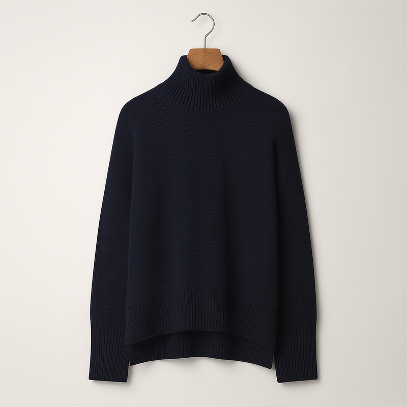 Luxuriöser Kaschmir-Rollkragenpullover für Damen – Amira Herbstzauber Edition