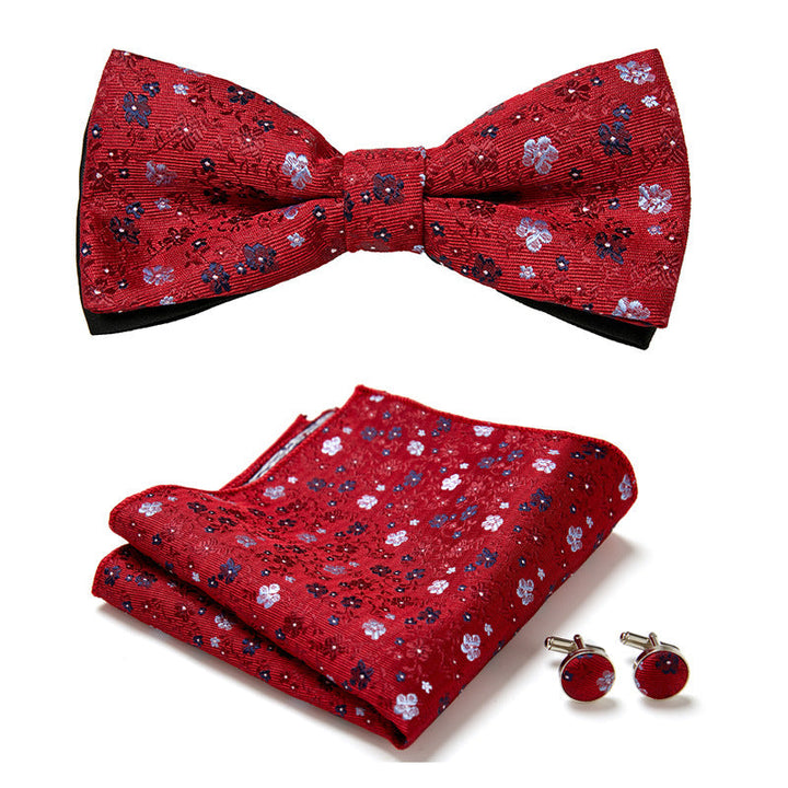 Fliegen-Set mit Blumenmuster – StitchMode (1+1 GRATIS)