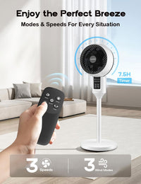 Einstellbarer Standventilator mit 3D-Oszillation – Aerion