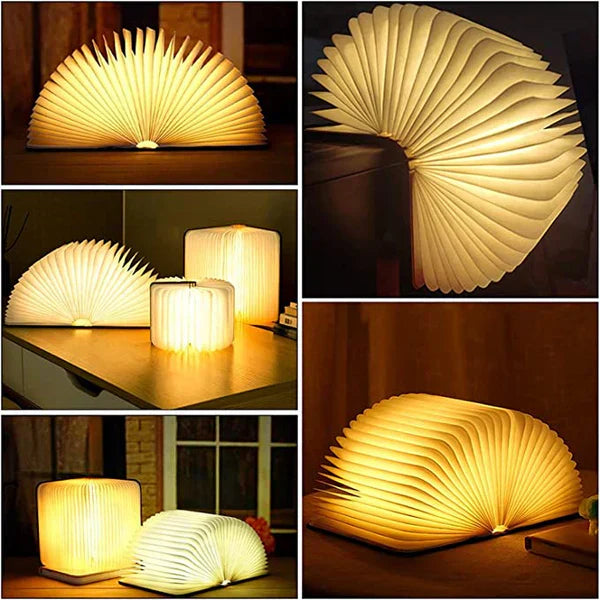 Zusammenklappbare Buchlampe mit warmem LED-Licht - StoryGlow