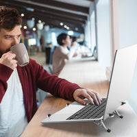 Verstellbarer Laptopständer – Faltbare Kühlhalterung für Notebooks für Büro und Reisen – Orvane