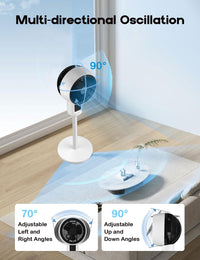 Einstellbarer Standventilator mit 3D-Oszillation – Aerion