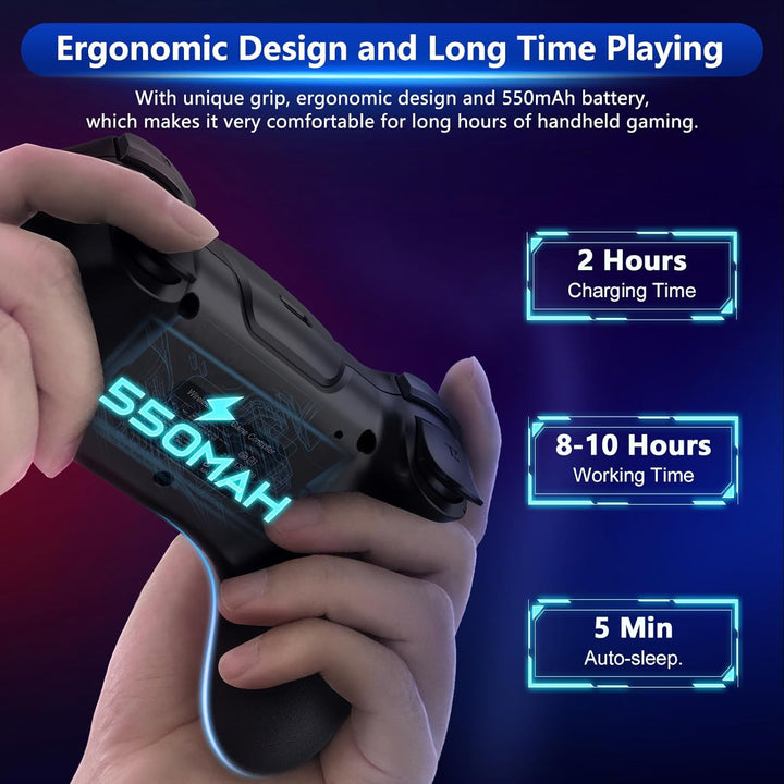 Wireless Switch Controller mit Hall-Effekt Joysticks und Turbo-Funktion – Nexora