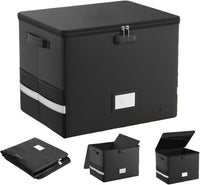 Feuerfester Aufbewahrungskoffer für Schallplatten – Wasserdichter Organizer für 150+ 12-Zoll-Schallplatten – Arcion