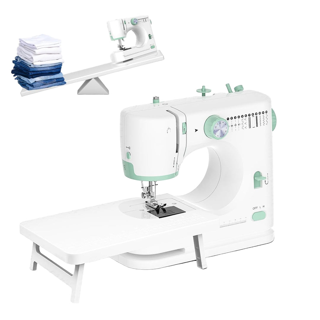 Tragbare Nähmaschine mit 12 Stichen und Erweiterungstisch – StitchPro