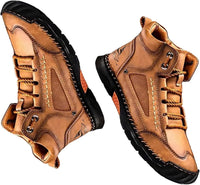 Handgefertigte wasserdichte orthopädische Stiefel für Männer – Fußgewölbestütze und rutschfeste Sohlen – Renvar