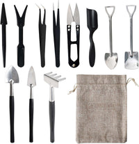 12-in-1 Sukkulententools Set mit Aufbewahrungstasche für die Innenraumbegrünung
