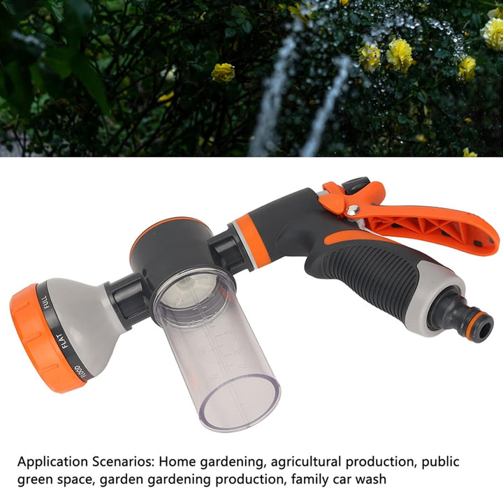 Gartenbewässerung Schaum-Sprühgerät 8 Modi Hochdruck-Handdusche