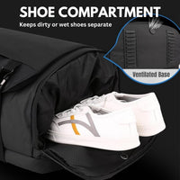 15” Wasserdichter Laptop-Rucksack mit Seitenöffnung & USB-C-Anschluss – TrekPro Serie