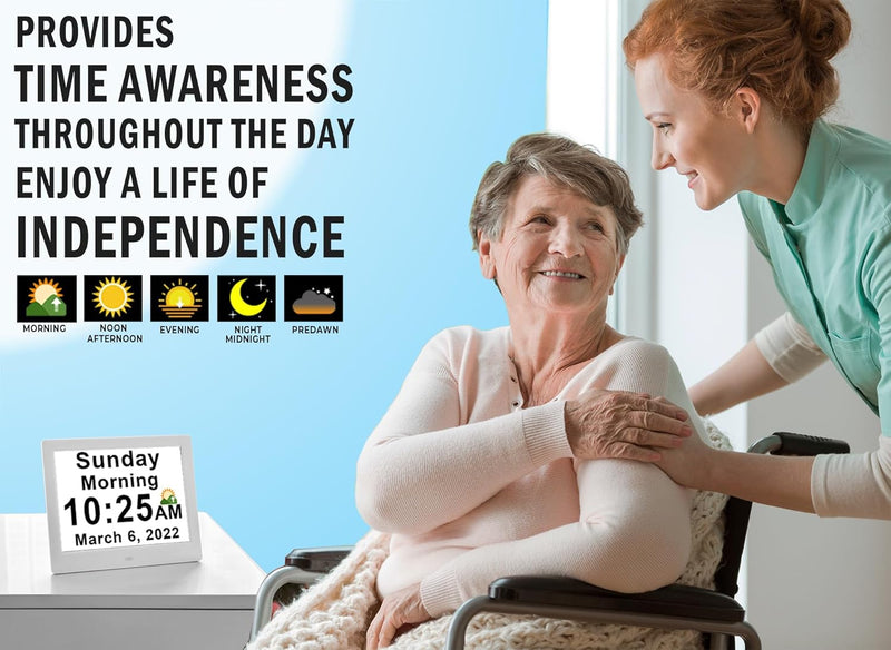 11,5-Zoll Digitaler Kalender Tagesuhr mit 19 Erinnerungen – Claryon