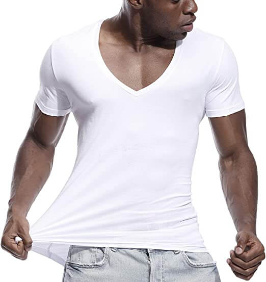 Lässiges & Figurbetontes Herren V-Ausschnitt T-Shirt – Jonas