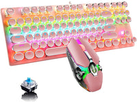 87-Tasten Mechanische Gaming-Tastatur RGB Hinterbeleuchtet Blaue Schalter