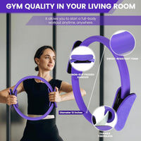 9-teiliges Pilates-Set für zu Hause mit Ring, Ball, Bändern und rutschfesten Socken