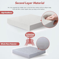 Faltbare japanische Futon-Bodenmatratze mit Memory-Foam-Unterstützung – Arivon