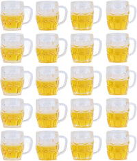 Mini Bierkrüge (12er-Set, Harz) – DekoProst Oktoberfest 2025