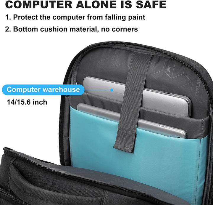 Wasserdichter Laptop- und Reiserucksack mit organisierten Fächern