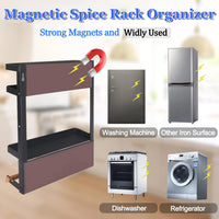 Magnetisches Kühlschrank-Gewürzregal mit Papiertuchhalter – Oryden