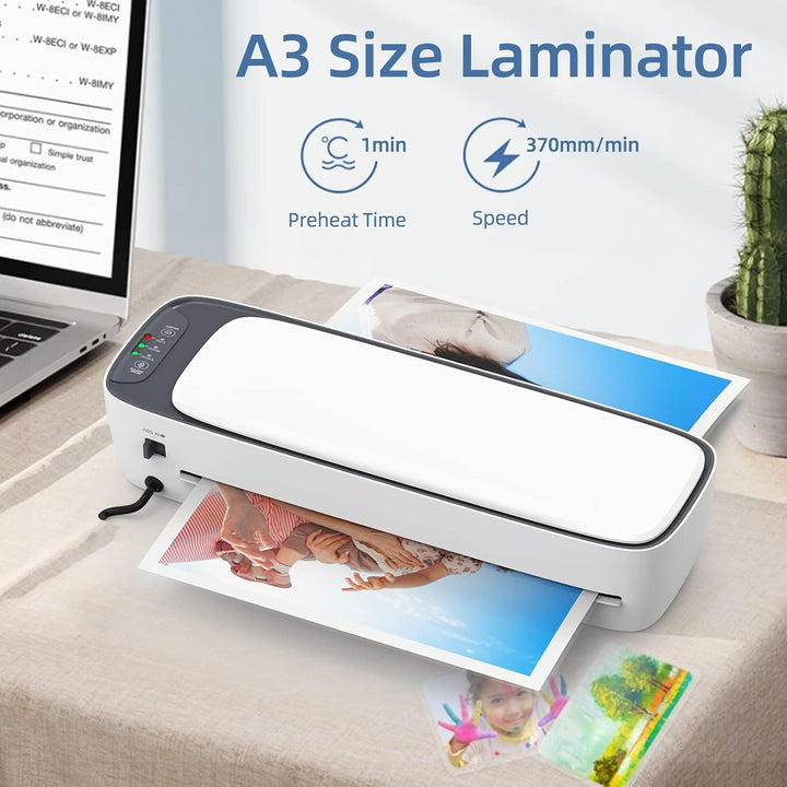 A3 Desktop-Laminierer-Set mit heißen und kalten Modi sowie 6-in-1-Funktionen – Lexaro