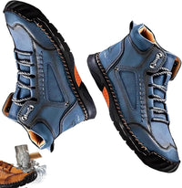 Handgefertigte wasserdichte orthopädische Stiefel für Männer – Fußgewölbestütze und rutschfeste Sohlen – Renvar