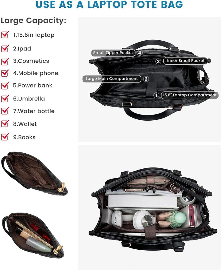 2-in-1 Isolierte Lunch- & Laptoptasche für Arbeit & Reisen