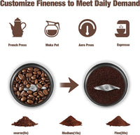 Elektrische Kaffee- und Gewürzmühle mit abnehmbarem Becher – BrewMate
