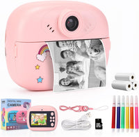 Sofortdruck Kinderkamera mit Dual-Linse, HD-Video und Kreativ-Set – Lymora