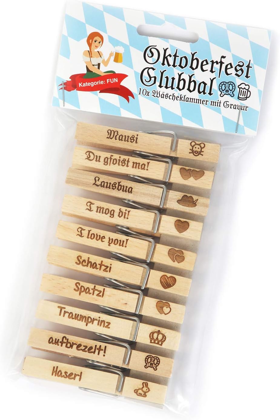 Oktoberfest Glubbal (4er-Set, je 10 Stück) – GaudiGlubbal Oktoberfest 2025