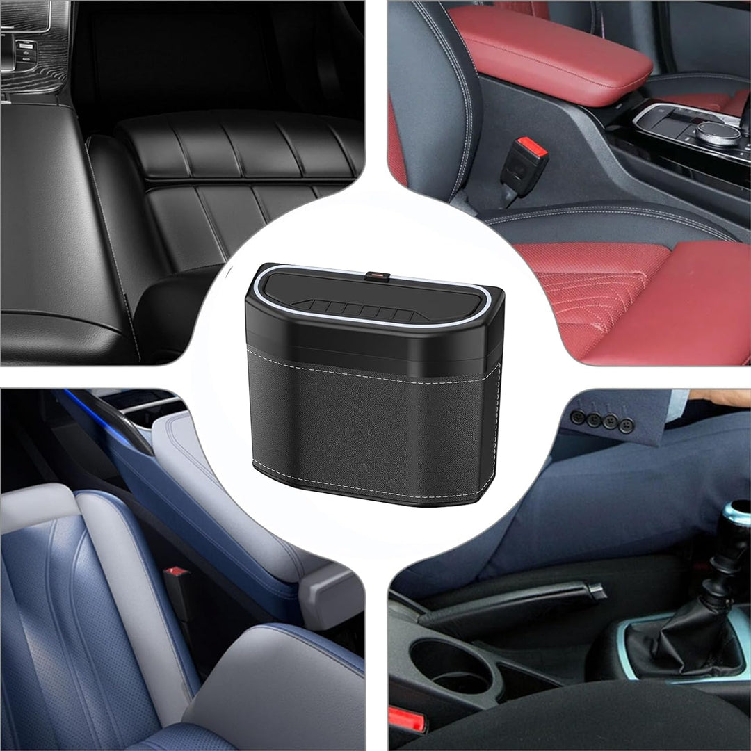 Geruchsdichter Auto-Mülleimer mit Touch-Licht – Lurevo