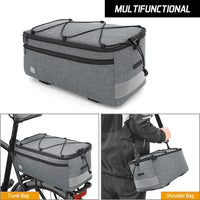 8L Isolierte Fahrradtasche für den hinteren Gepäckträger mit Schultergurt – Trevilo