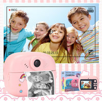 Sofortdruck Kinderkamera mit Dual-Linse, HD-Video und Kreativ-Set – Lymora