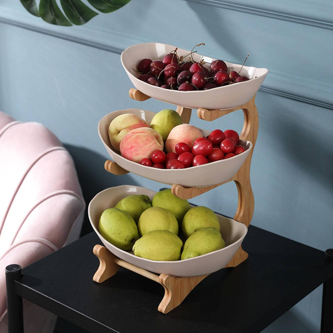 Stilvolle Metall-Obstschale mit 2 oder 3 Ebenen – StackFruit