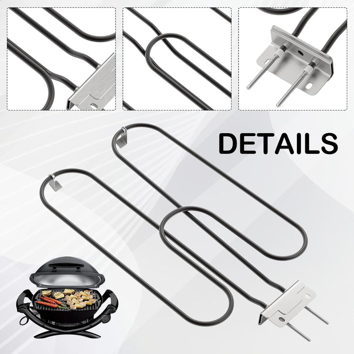 Hochleistungs-Edelstahl-Grillheizspirale 2200W für Outdoor-Elektro-BBQ – Zeythra