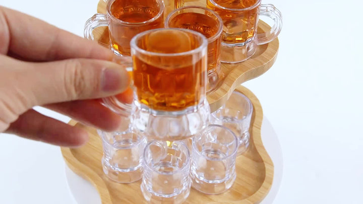 30 Stück Klare Plastik Mini-Bierkrüge – MiniKrug30 Oktoberfest 2025