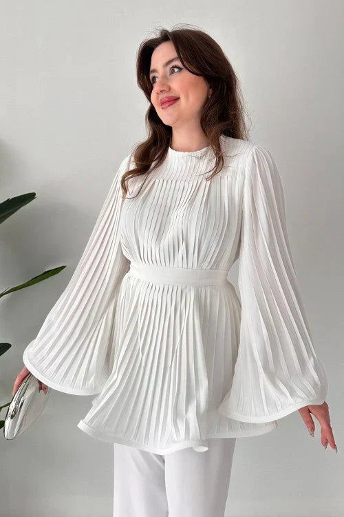 Damen Falten Kleidungsset – Selene