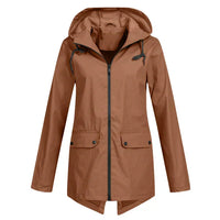 Trendige Damen Regenjacke mit Kapuze - Liora