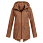 Trendige Damen Regenjacke mit Kapuze - Liora