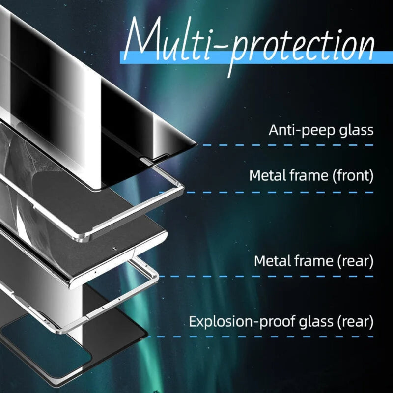 Magnetische doppelseitige Glas-Schutz-Hülle – ClearLock (1+1 GRATIS)
