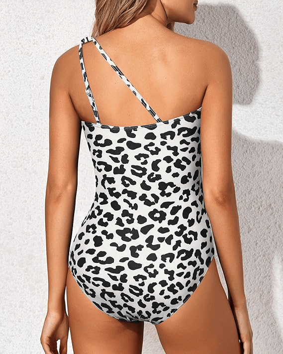 Damen Badeanzug mit Ein-Schulter-Design und Bauchkontrolle – Valeria