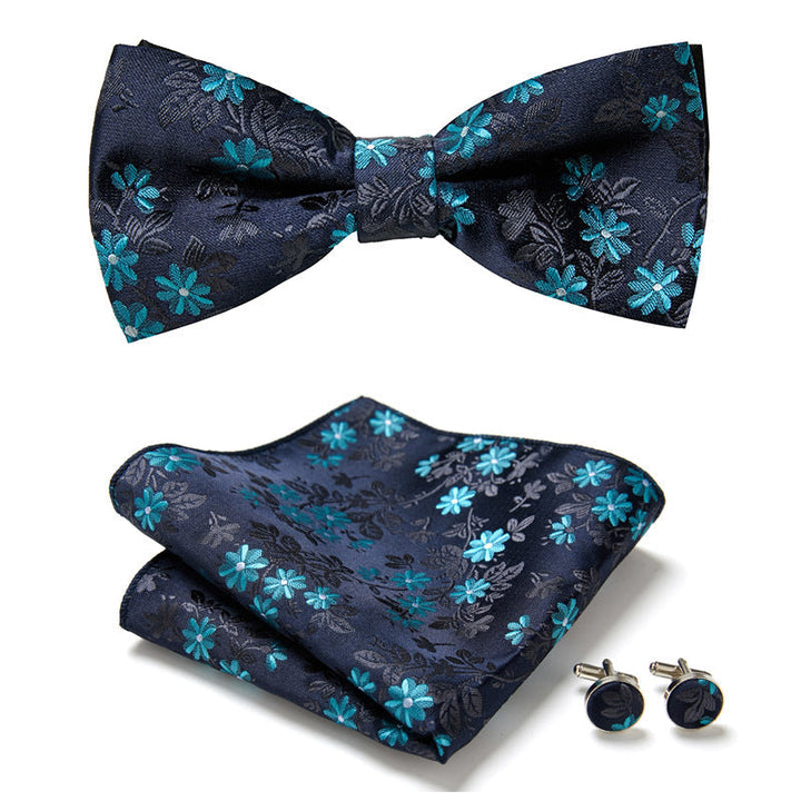 Fliegen-Set mit Blumenmuster – StitchMode (1+1 GRATIS)