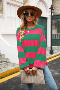 Trendy Gestreifte Damenpullover - Sohpie