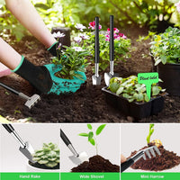 24-teiliges Bonsai-Baum-Pflegekit mit Werkzeugen aus hochlegiertem Stahl und PU-Ledertasche – Sevora