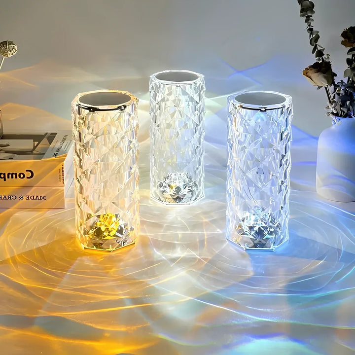 Kristall Tischlampe mit Touch-Bedienung - Aurora