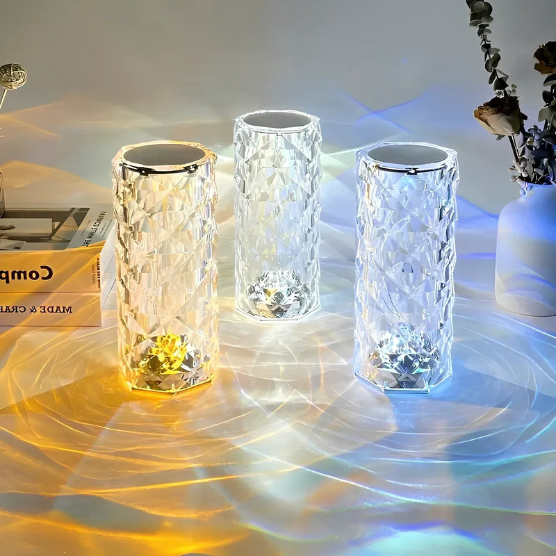 Kristall Tischlampe mit Touch-Bedienung - Aurora