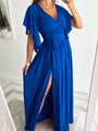 V-Ausschnitt Sommerkleid mit Bell Sleeves – Sofia