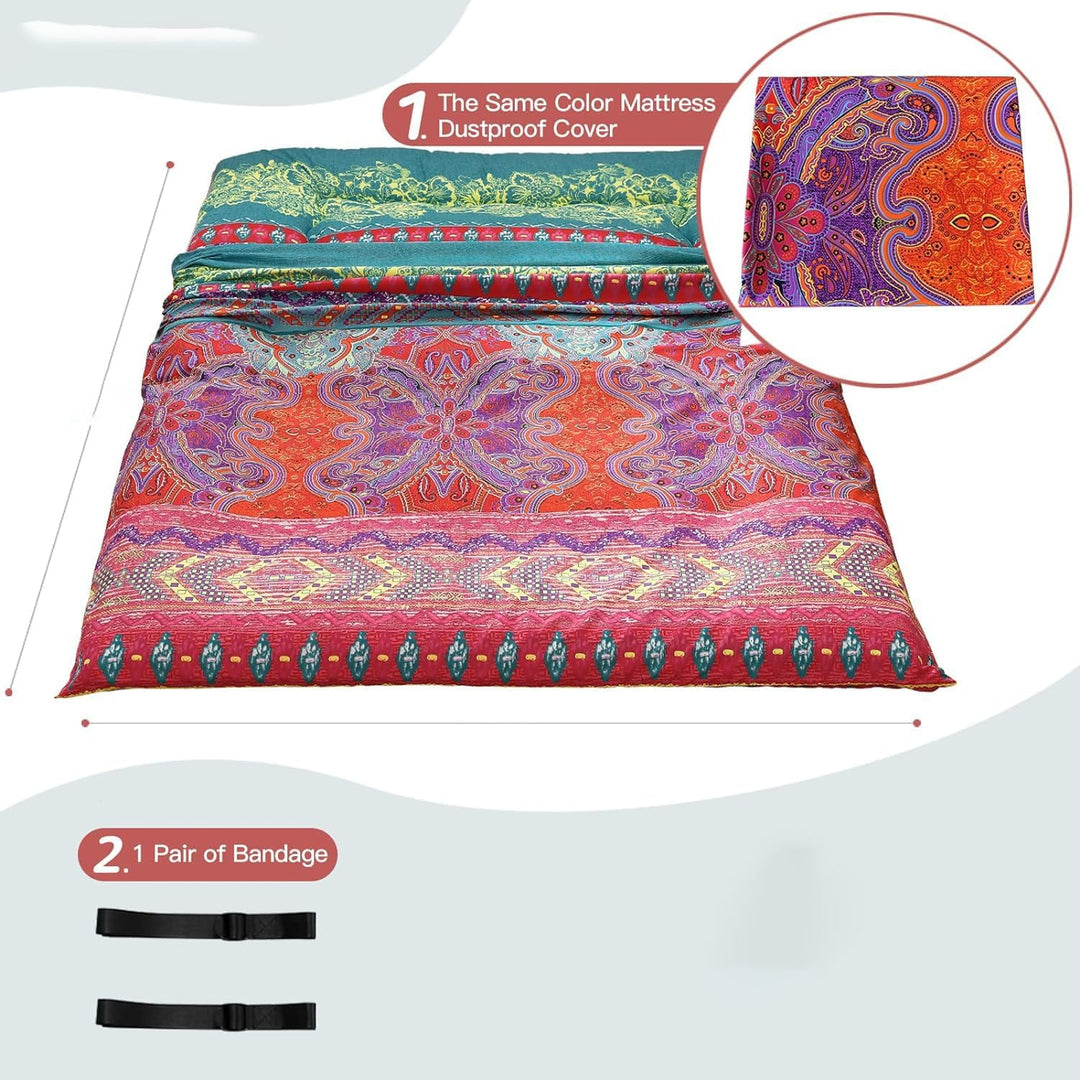 Faltbare japanische Futon-Bodenmatratze mit Memory-Foam-Unterstützung – Arivon