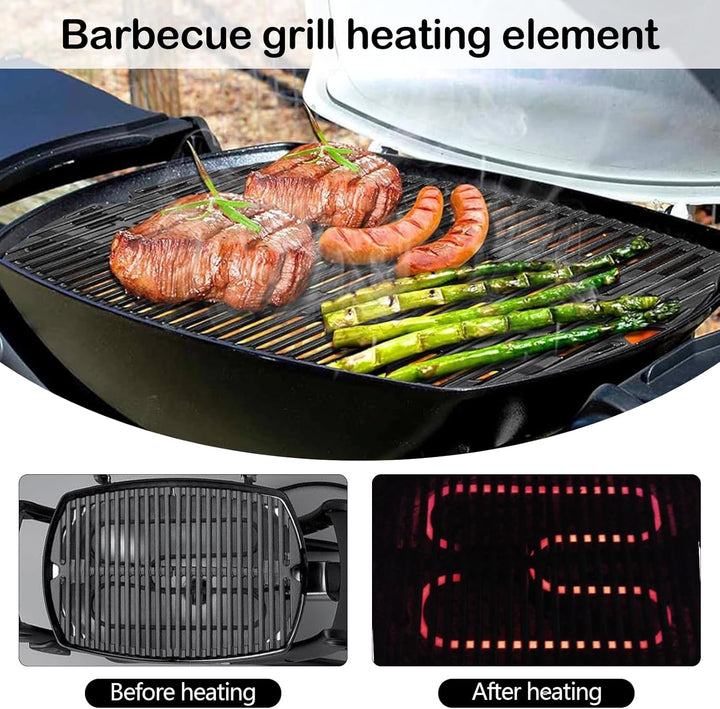 Hochleistungs-Edelstahl-Grillheizspirale 2200W für Outdoor-Elektro-BBQ – Zeythra