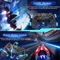 Wireless Switch Controller mit Hall-Effekt Joysticks und Turbo-Funktion – Nexora